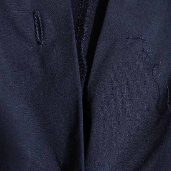 Jil Sander Black Button Up Drawstring Cinch Waist Shirt Mixed Media Size 44 - Picture 7 of 13